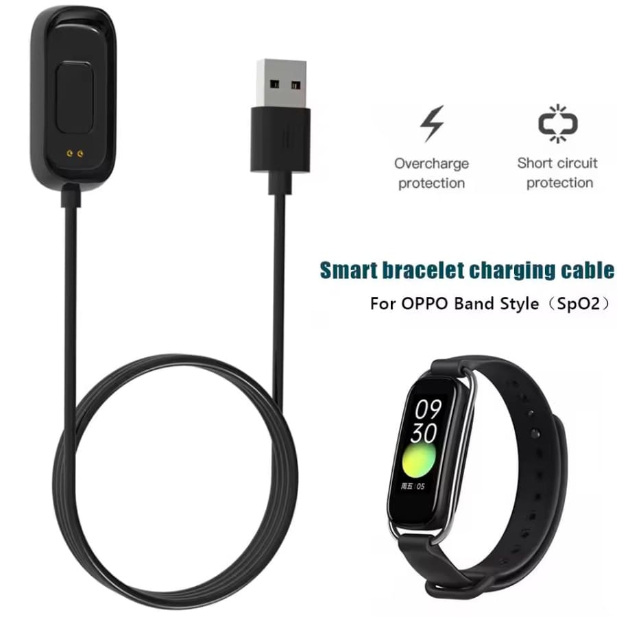 USB-A Charger for OPPO Band Style (Black) 1m