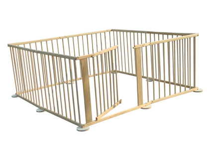8PC WOODEN BABY PLAYPEN