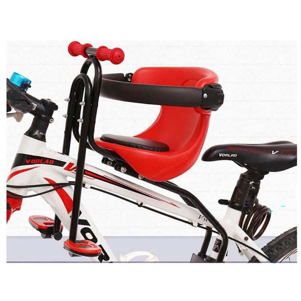 red front mounted bicycle carrier