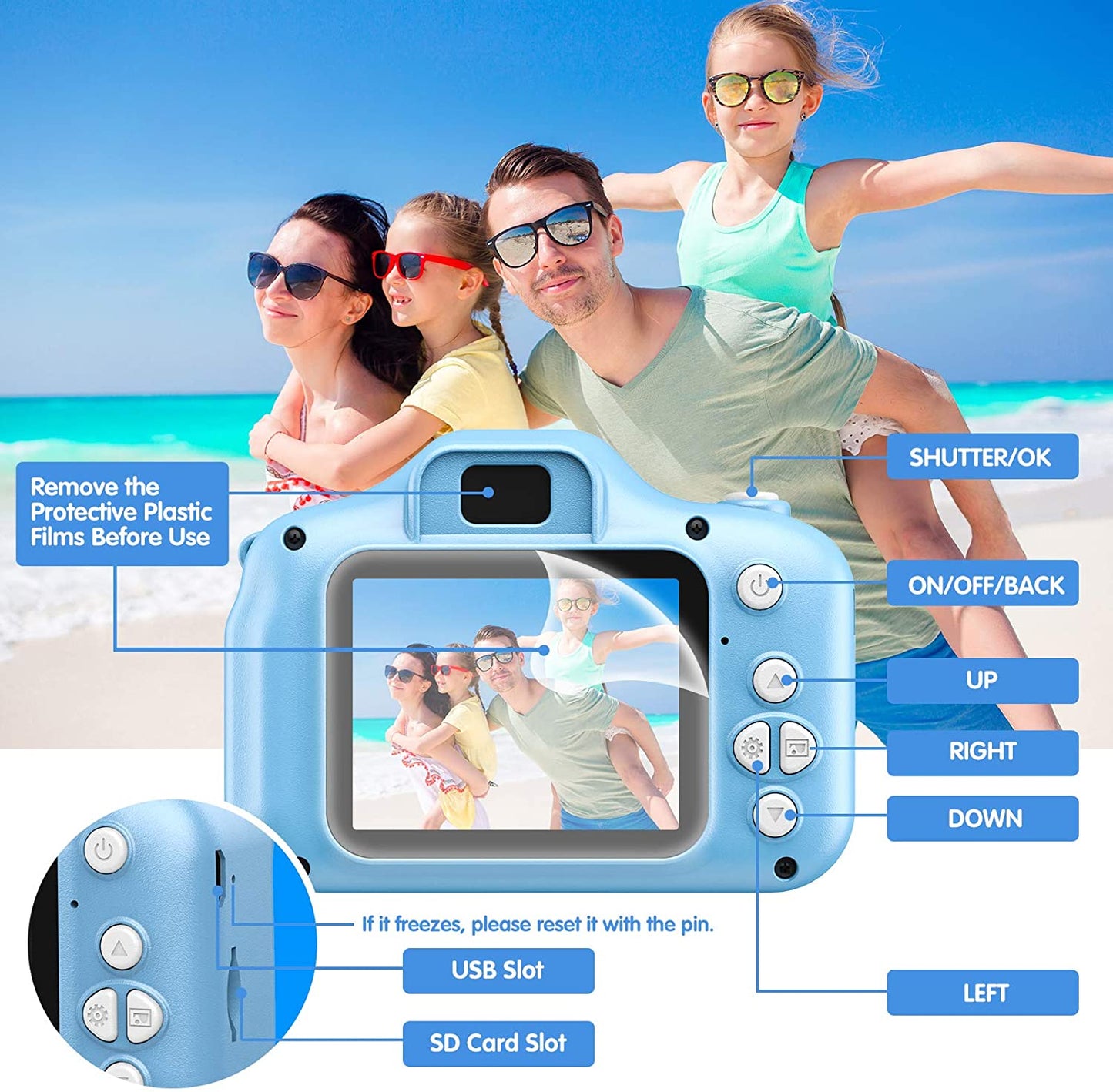 camera with rechargeable battery