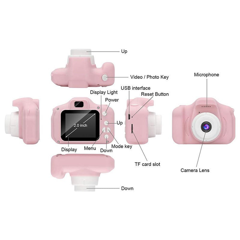 Mini Digital Kids Action Camera for Girls - The Shopsite