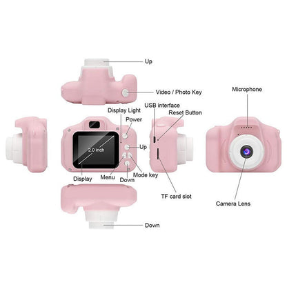 Mini Digital Kids Action Camera for Girls - The Shopsite