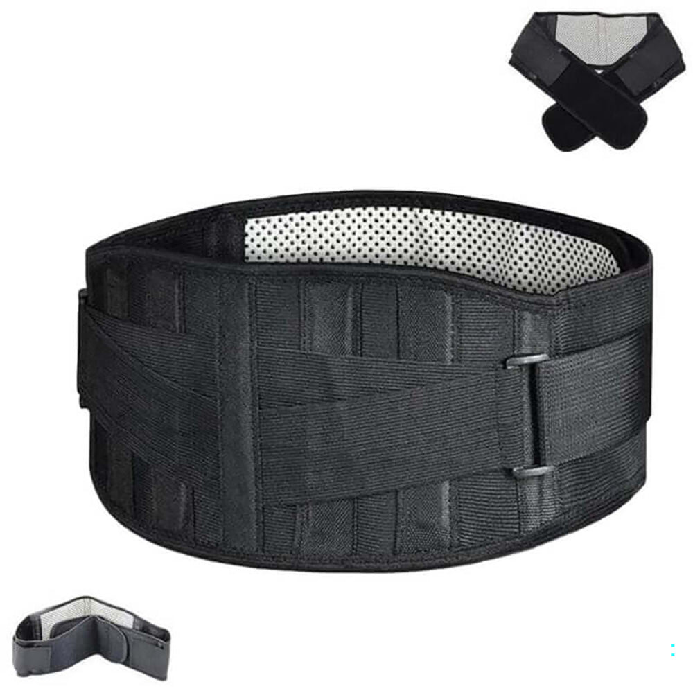 Large back support belt front view