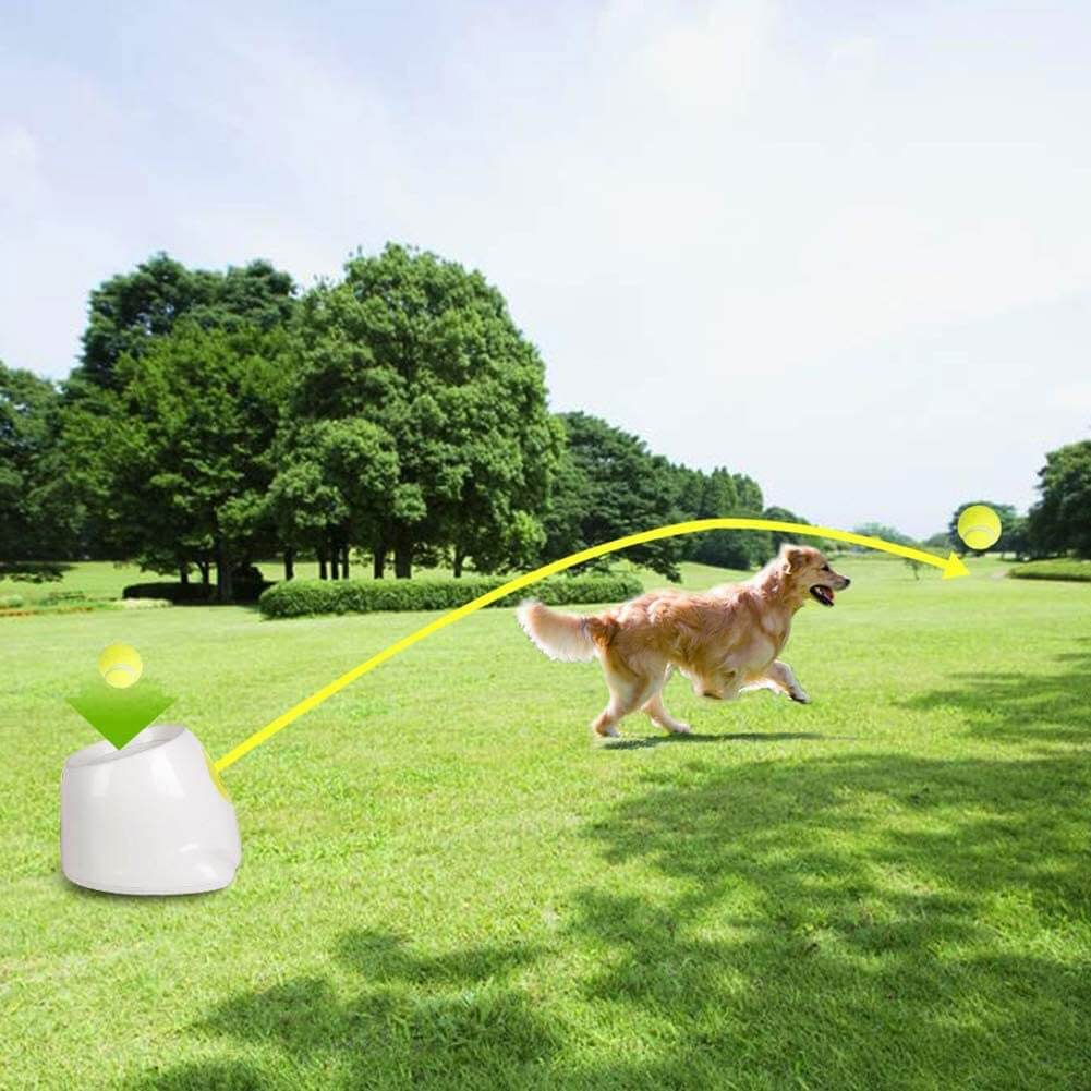 Creative Dog Pet Toys Tennis Launcher Ball Thrower
