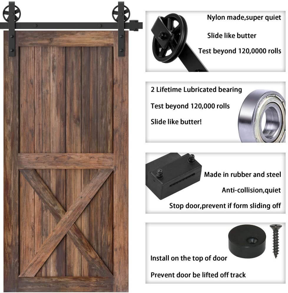barn door hardware wall connectors