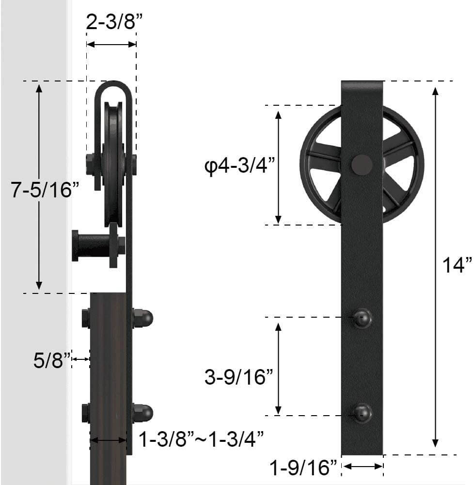 barn door hardware floor guide
