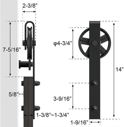 barn door hardware floor guide