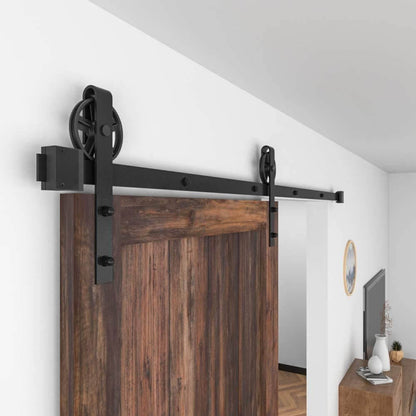 Barn Door Hardware I - Shaped Rollers Track Rail 2.5m - The Shopsite