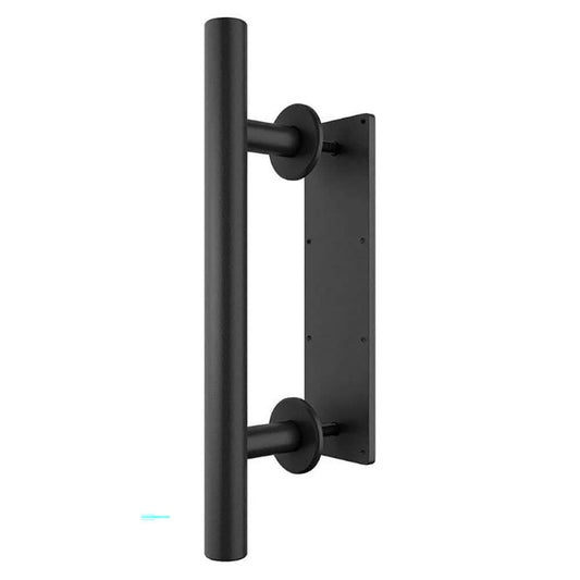 Sliding barn door handle set