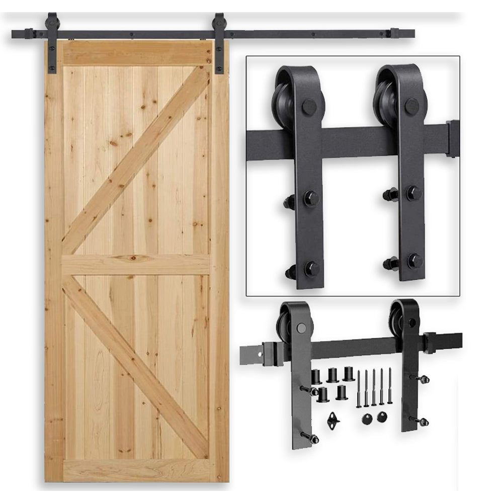 183 meter barn door hardware track