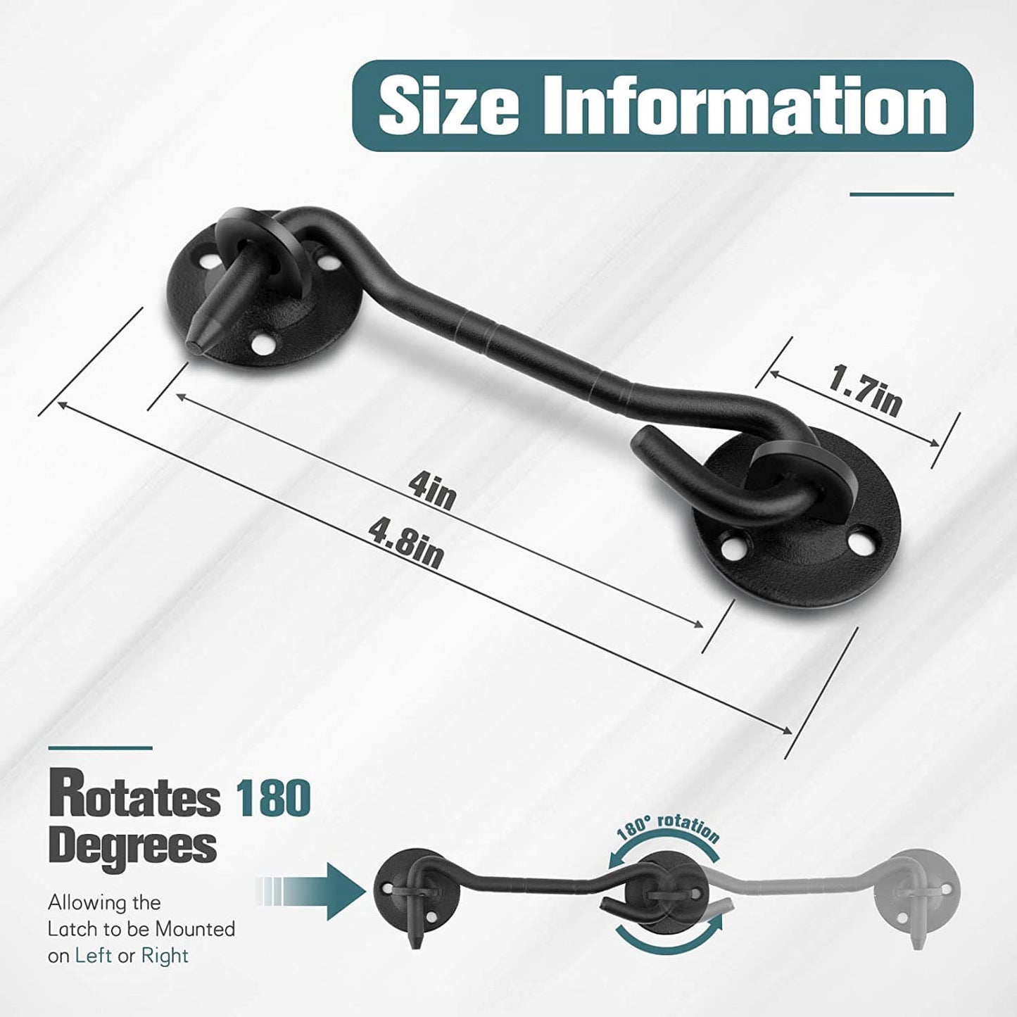 Barn Door Hardware Hook 2 4 '' Privacy Hooks