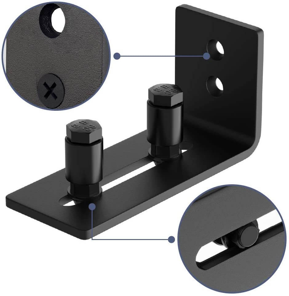 Barn Door Hardware Bottom Adjustable Roller - The Shopsite