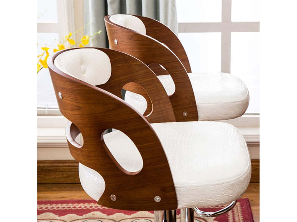 Bar Stools Bar Stools Retro Chair Footrest With Pu Seat - The Shopsite