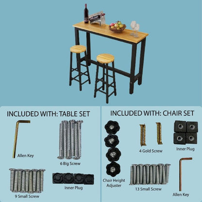 Bar Table Set with Bar Stools