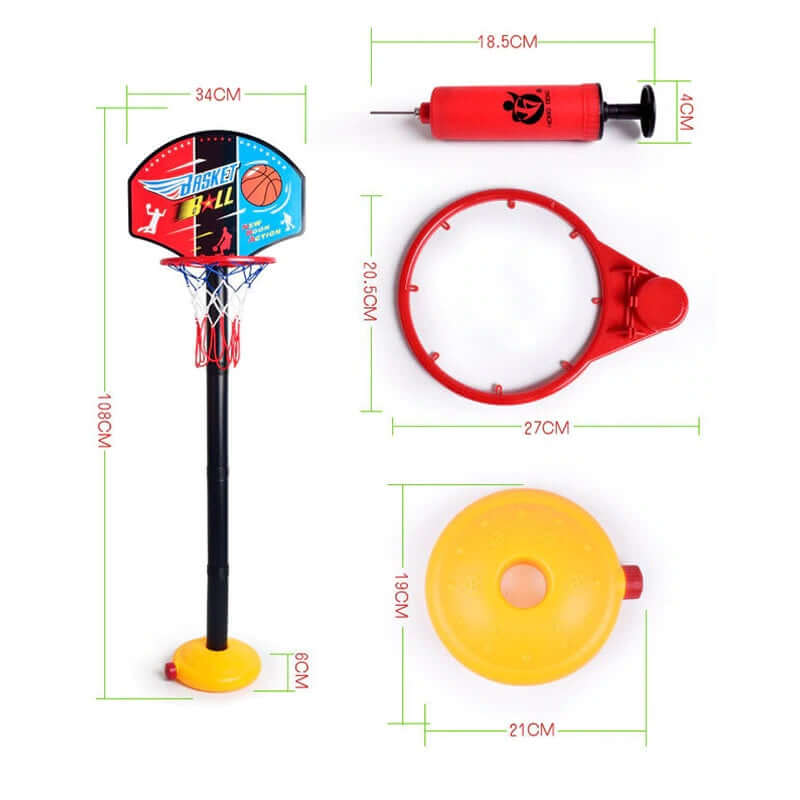 Basketball Hoop Adjustable Stand With Ball - The Shopsite