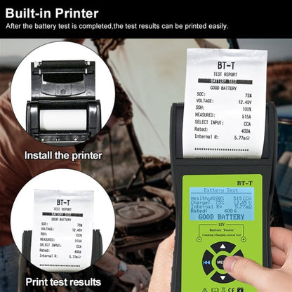 Car Battery Tester with Printer