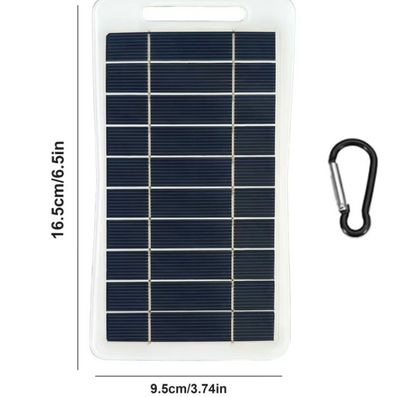 Solar Panel For Charging Devices - 2W/5V USB Output