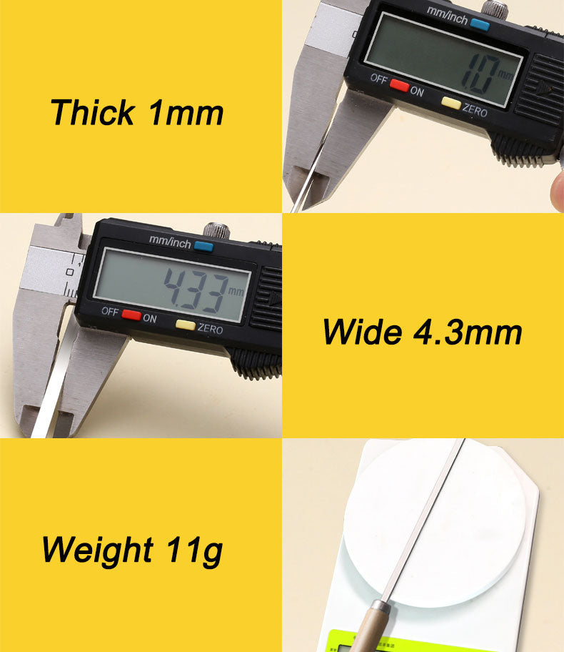 (20PCS/PACK) L 33.5cm Wooden Handle Stainless Steel BBQ Skewers