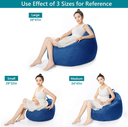 Bean bag cover zipper detail