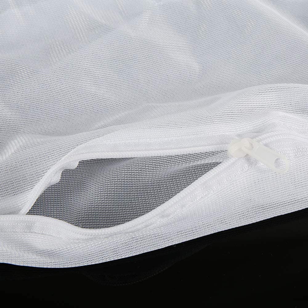 Bean bag liner zipper