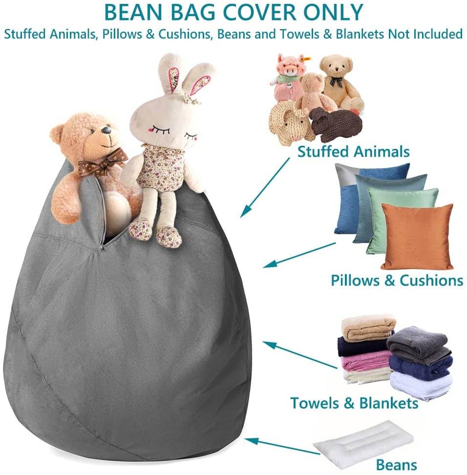 heavy duty zipper bean bag