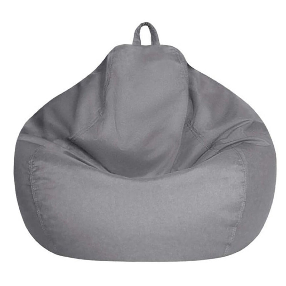 Large corduroy bean bag cover light grey