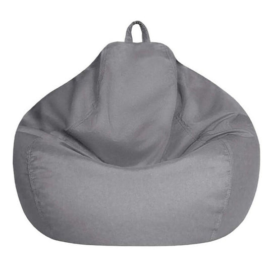 Large corduroy bean bag cover light grey