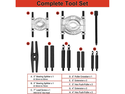 Durable bearing removal tools