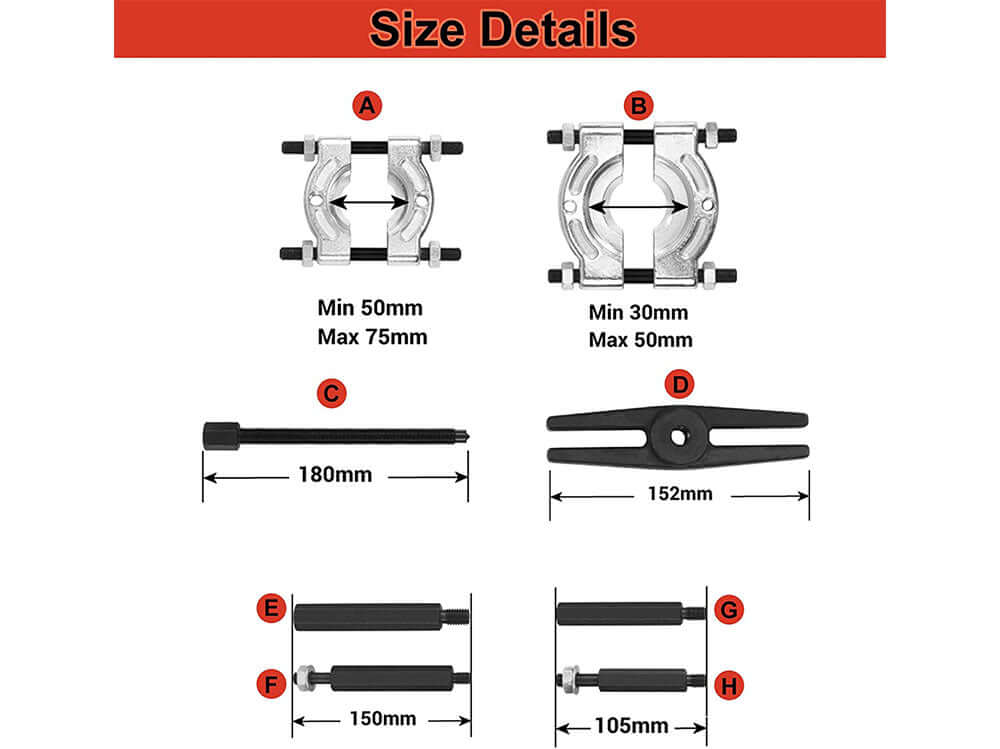 Bearing splitter and forcing screw