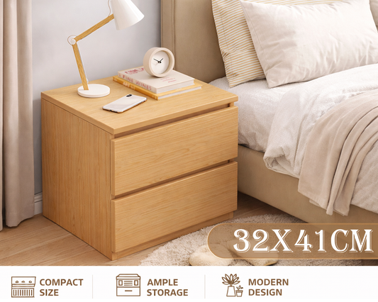 Bedside Table with Drawers