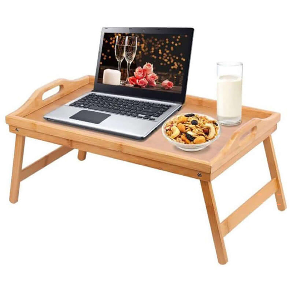 bamboo bed tray with folding legs