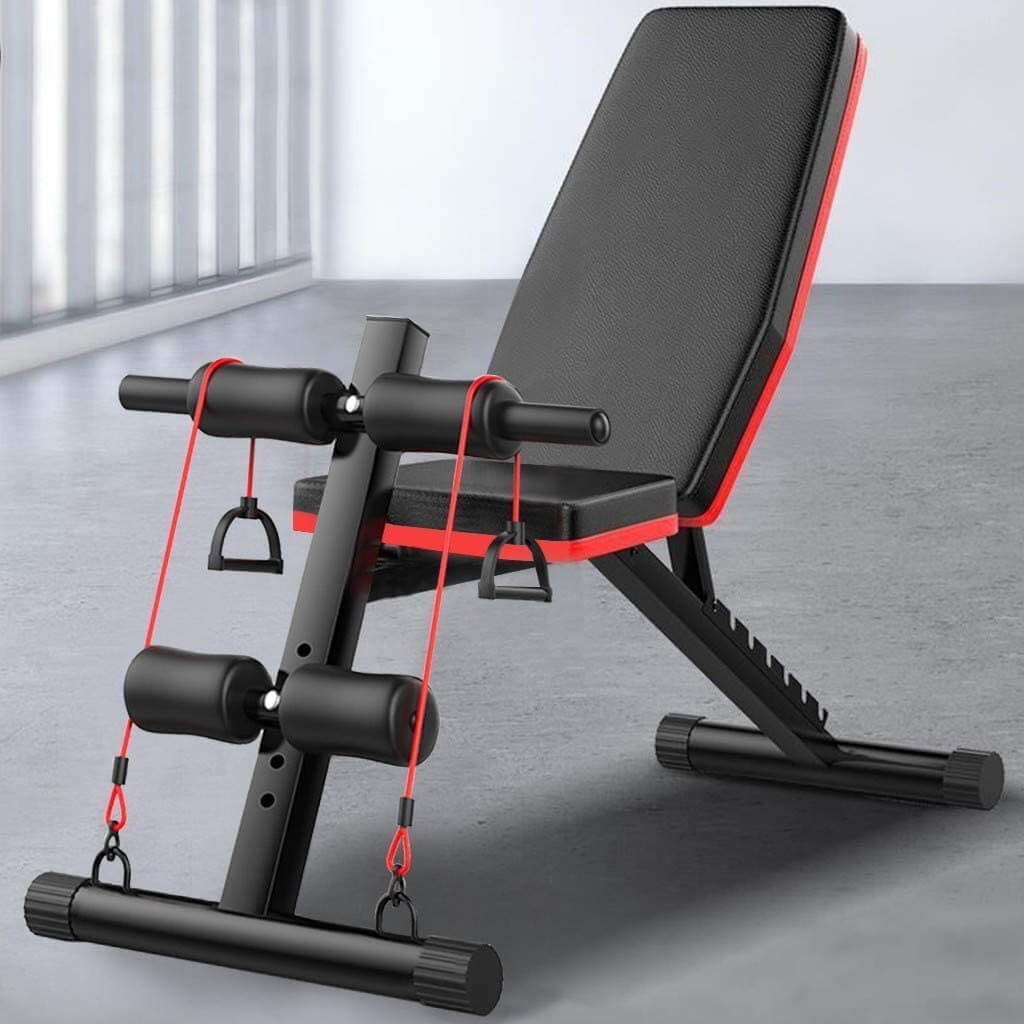 Foldable home gym bench