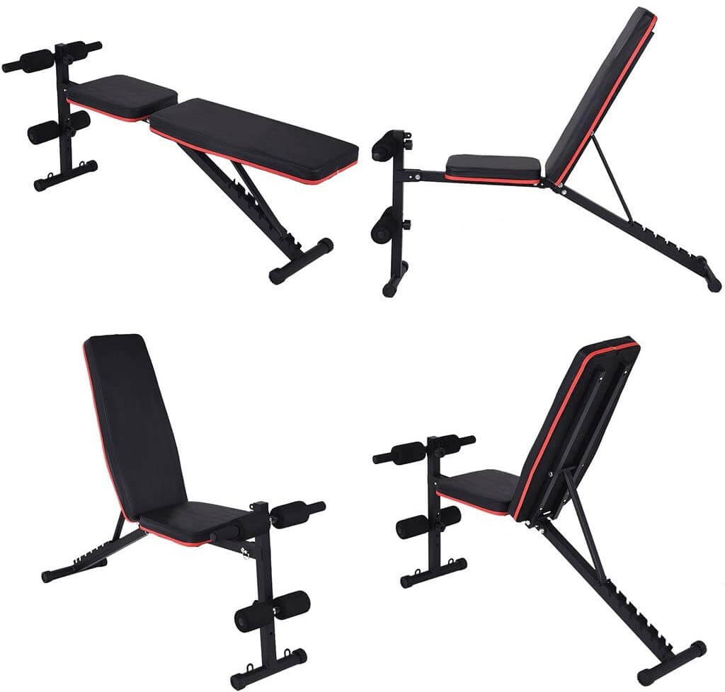 Steel frame weight bench