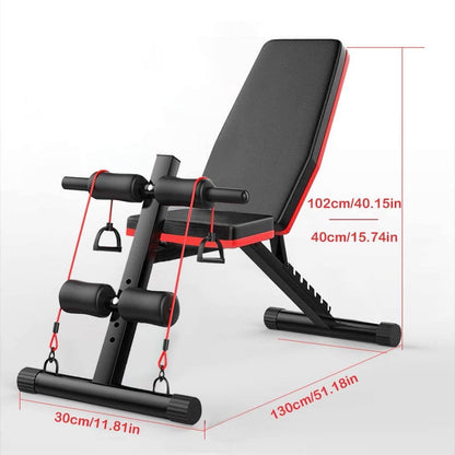 Bench for sit ups and presses
