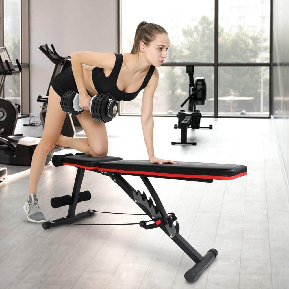Stable weight bench