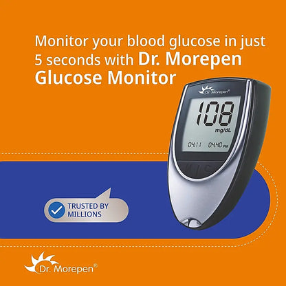 Dr. Morepen BG-03 Gluco One Glucometer Combo, 50 Strips