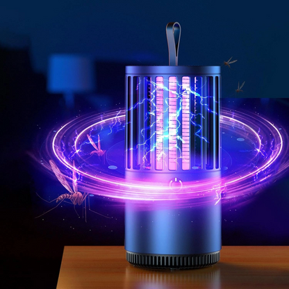 Portable Electric Mosquito Lamp USB Mosquito Zapper Killer (Blue)