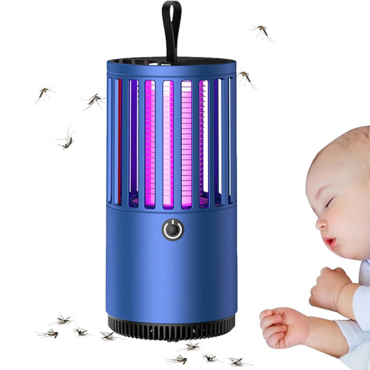 Portable Electric Mosquito Lamp USB Mosquito Zapper Killer (Blue)