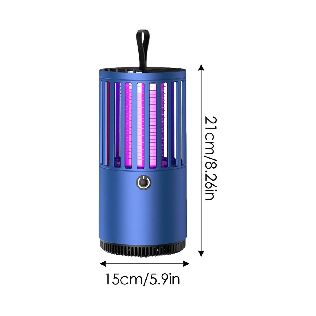 Portable Electric Mosquito Lamp USB Mosquito Zapper Killer (Blue)