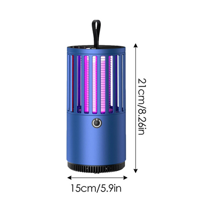 Portable Electric Mosquito Lamp USB Mosquito Zapper Killer (Blue)