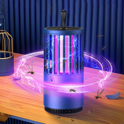 Portable Electric Mosquito Lamp USB Mosquito Zapper Killer (Blue)
