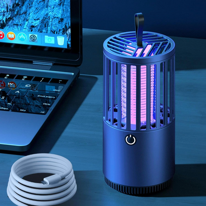 Portable Electric Mosquito Lamp USB Mosquito Zapper Killer (Blue)