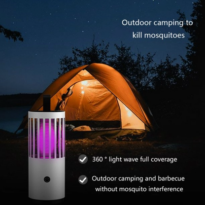Portable Electric Mosquito Lamp USB Mosquito Zapper Killer (White)