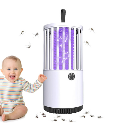 Portable Electric Mosquito Lamp USB Mosquito Zapper Killer (White)