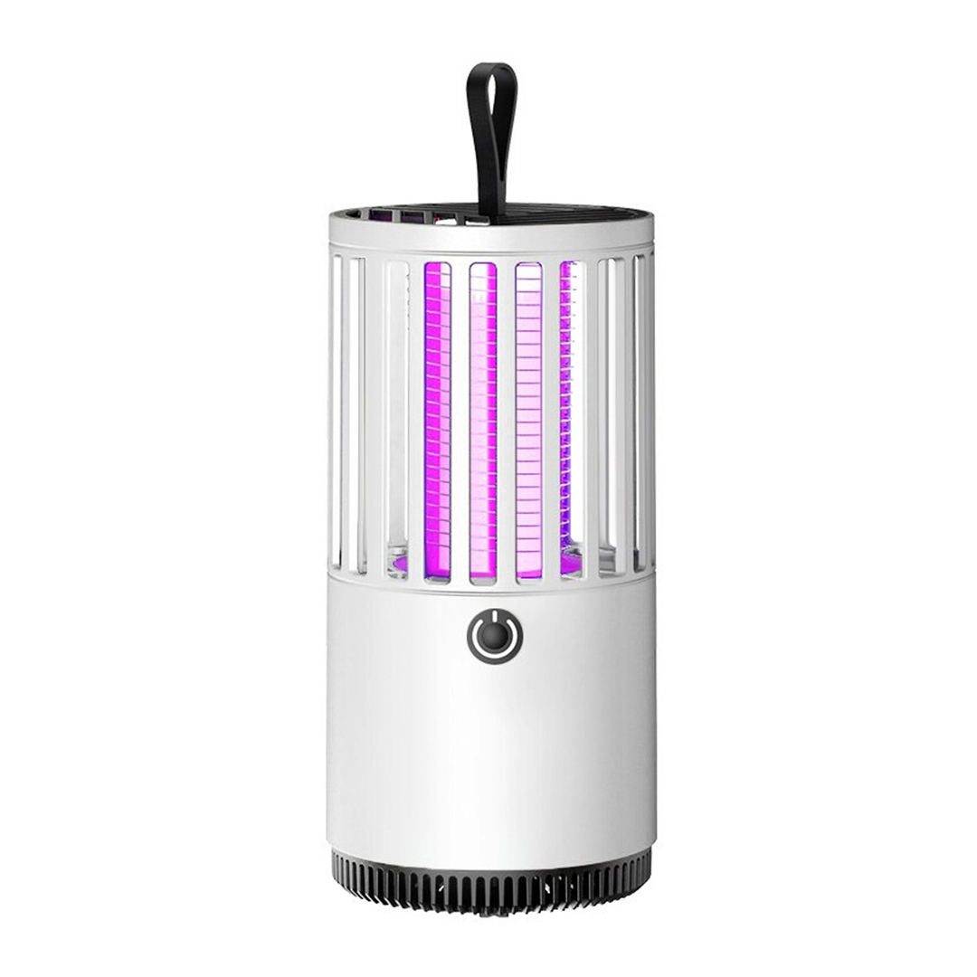 Portable Electric Mosquito Lamp USB Mosquito Zapper Killer (White)