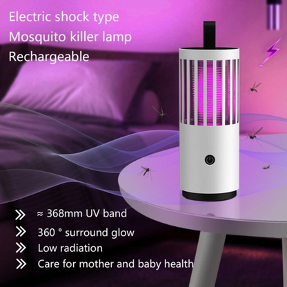 Portable Electric Mosquito Lamp USB Mosquito Zapper Killer (White)