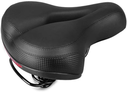 Bike saddle with ventilation