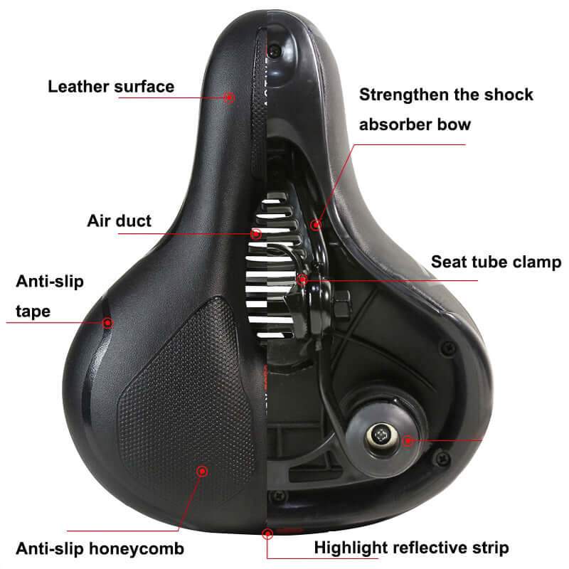 Bike Saddle Bike Seat Blue Confortable Ride - The Shopsite