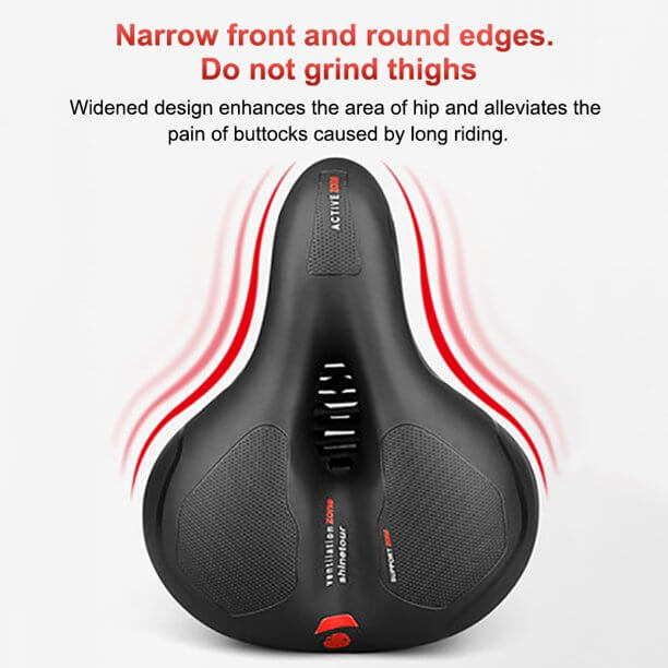 breathable bike saddle