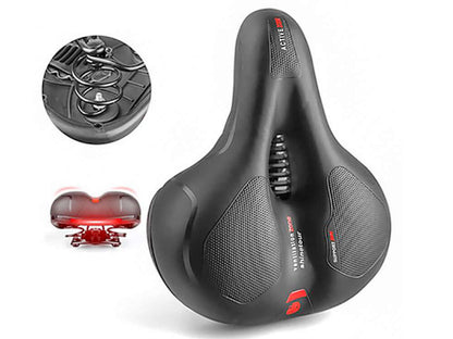 yellow bicycle seat cushion